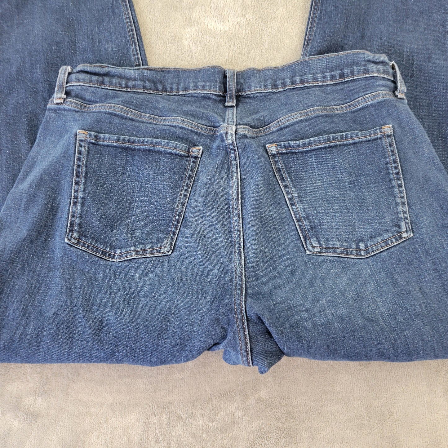 Old Navy Jeans Women's 18 Extra High Rise Straight Leg Dark Wash SL34E