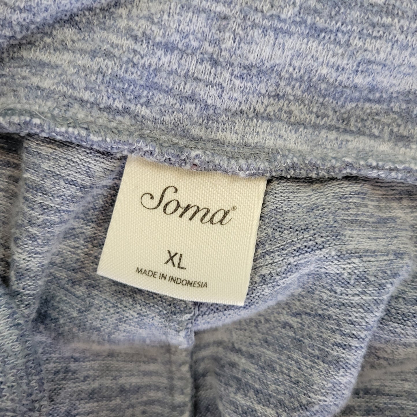 Soma Gray Heather Knit Pajama Jogger Pants XL Women's Lounge Sleep GRA18E