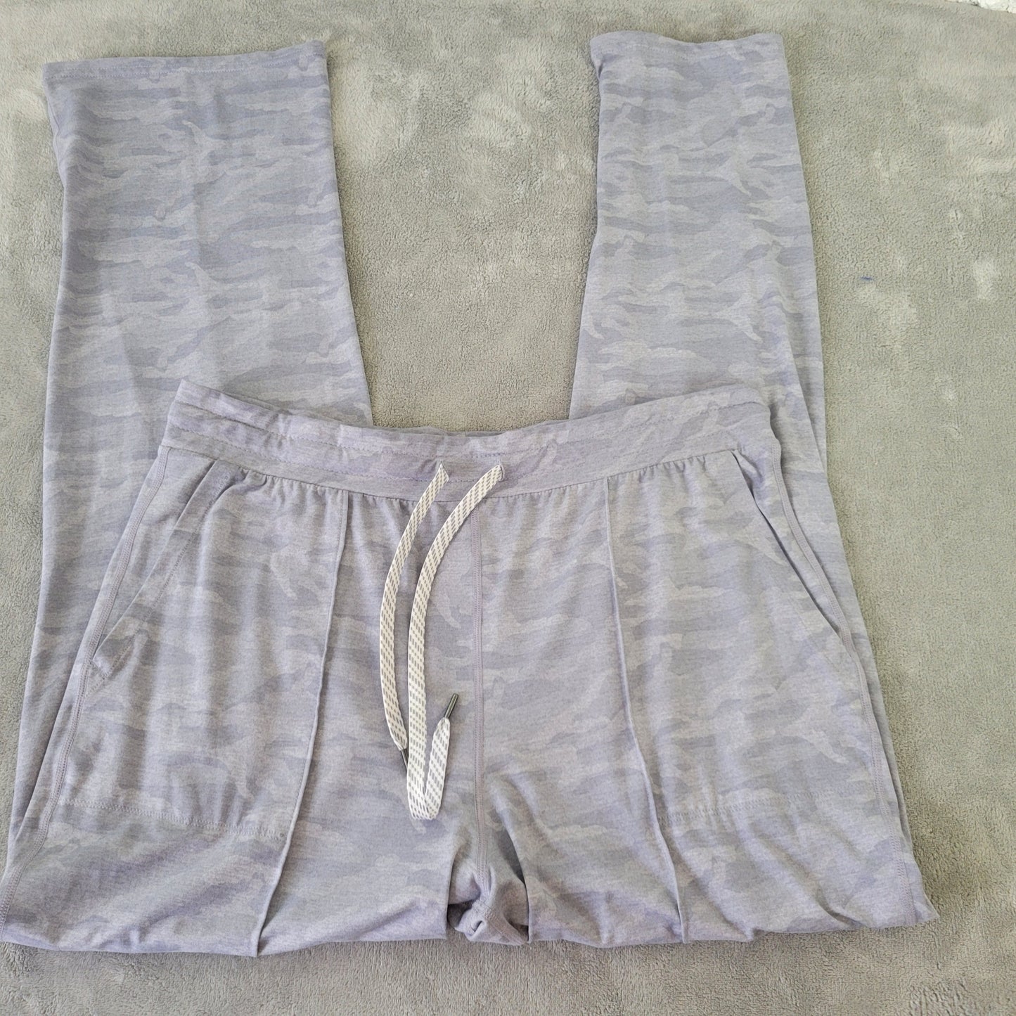 Makers Mark Women's XXL Joggers Gray Stitched Seam Pants Pull-On CAM5E