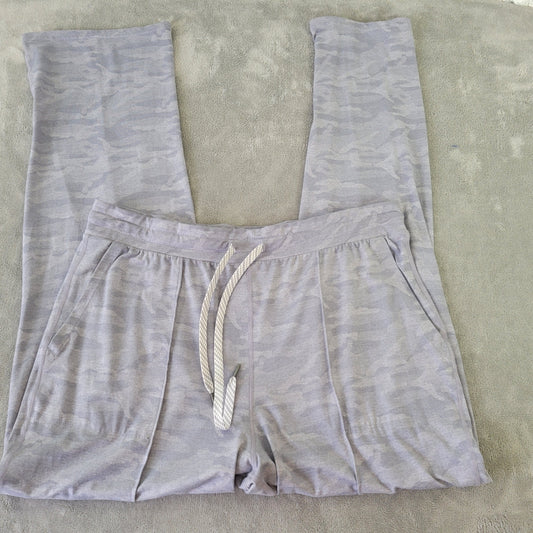 Makers Mark Women's XXL Joggers Gray Stitched Seam Pants Pull-On CAM5E