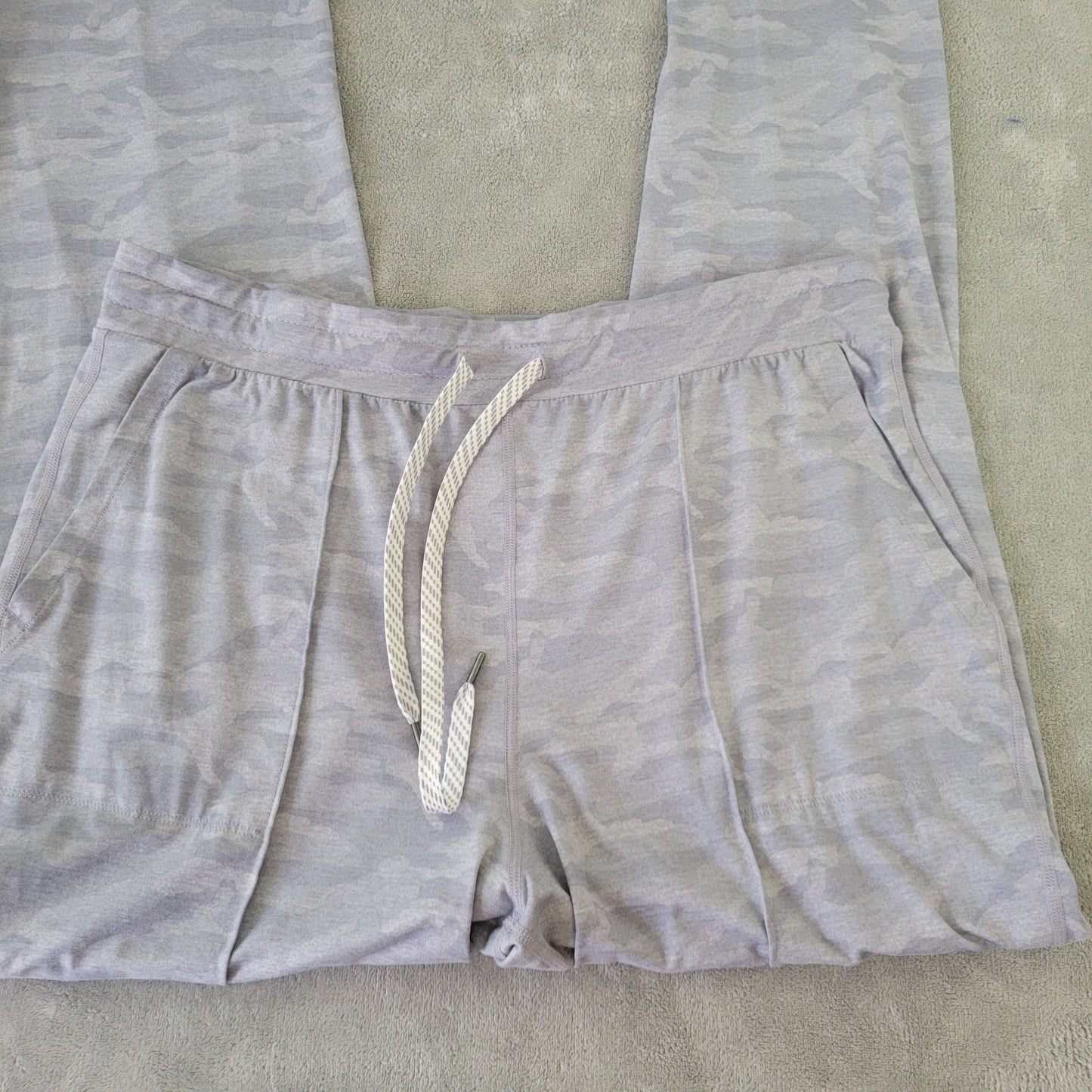 Makers Mark Women's XXL Joggers Gray Stitched Seam Pants Pull-On CAM5E