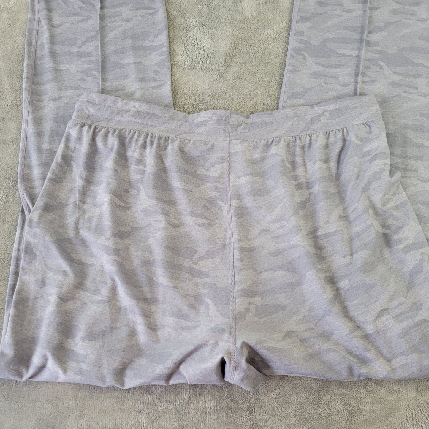 Makers Mark Women's XXL Joggers Gray Stitched Seam Pants Pull-On CAM5E