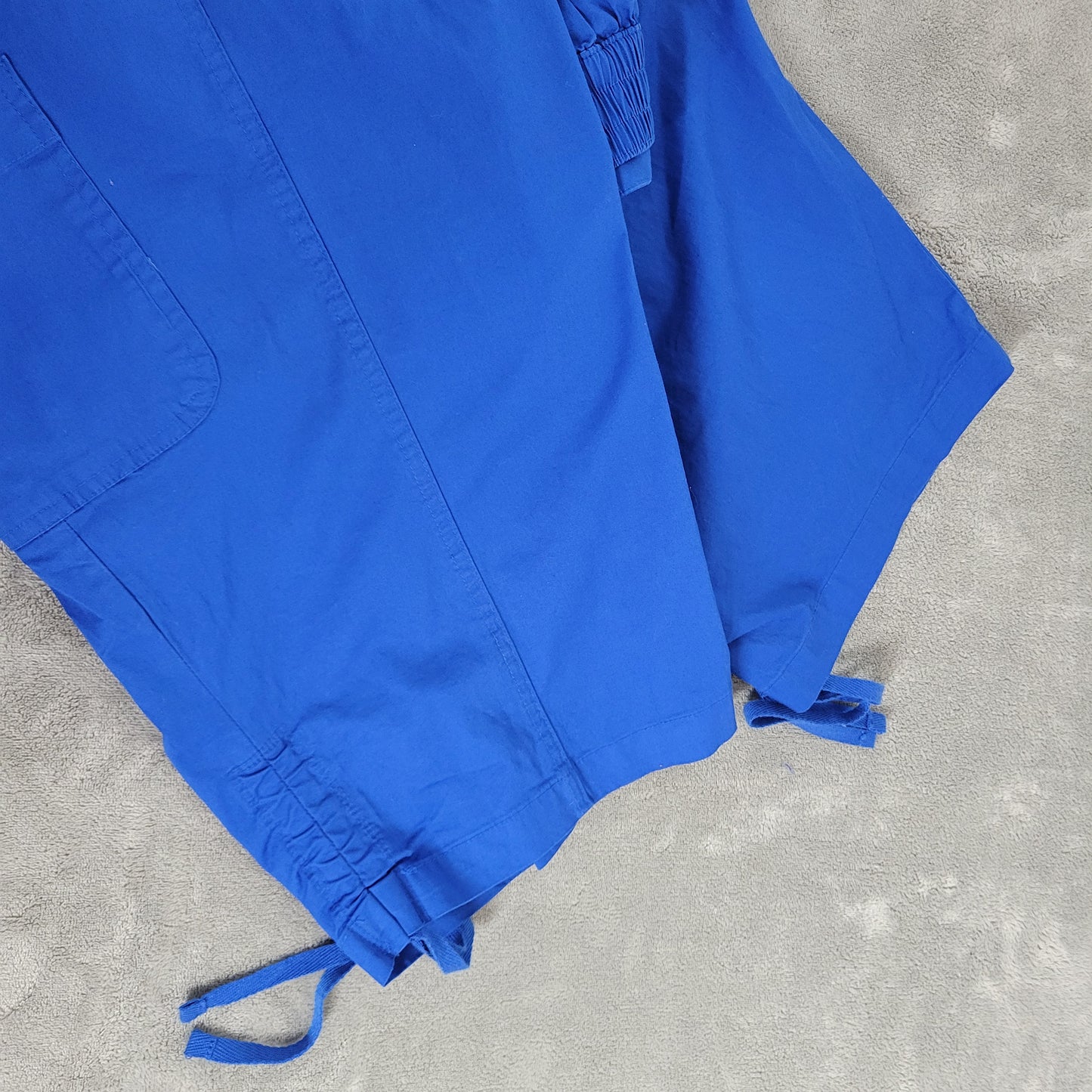 Cato Est 1946 Women’s Plus Size 22W Capri Pants Blue Stretch Tied Hem BLU73E