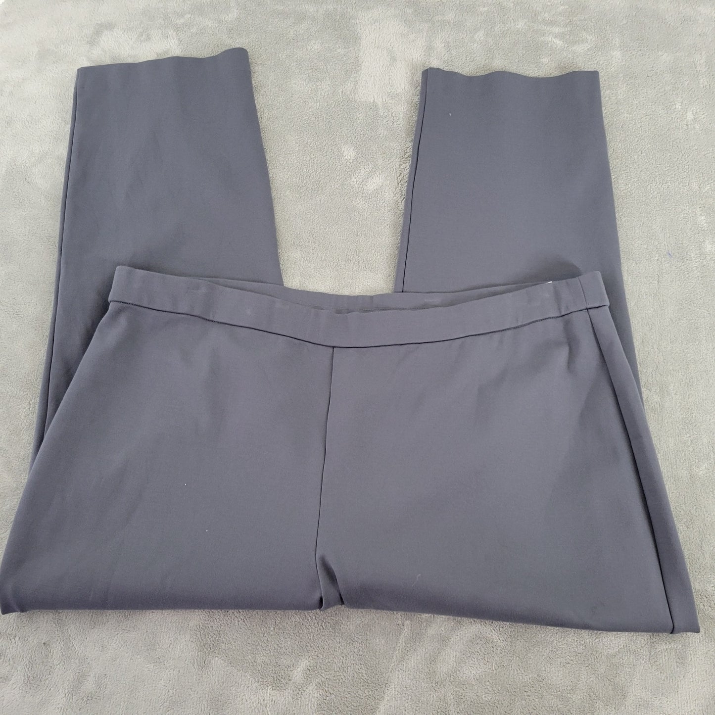 Susan Graver Women’s Plus Size 2XP Pants Gray Pull On Stretch Straight GRA41E