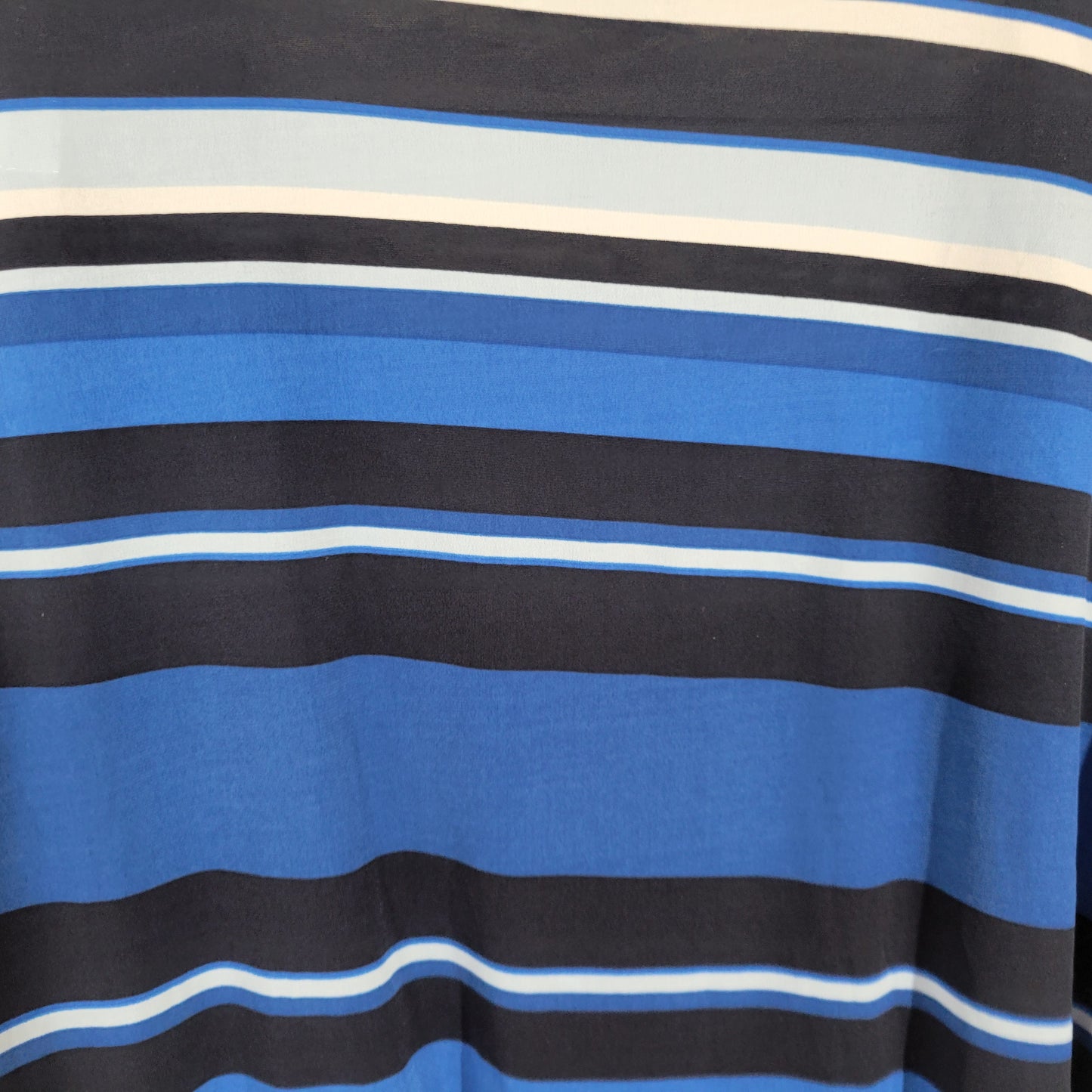 Lane Bryant Women’s Plus Size 22/24 Top Blue White Stripe V-Neck STR211XE