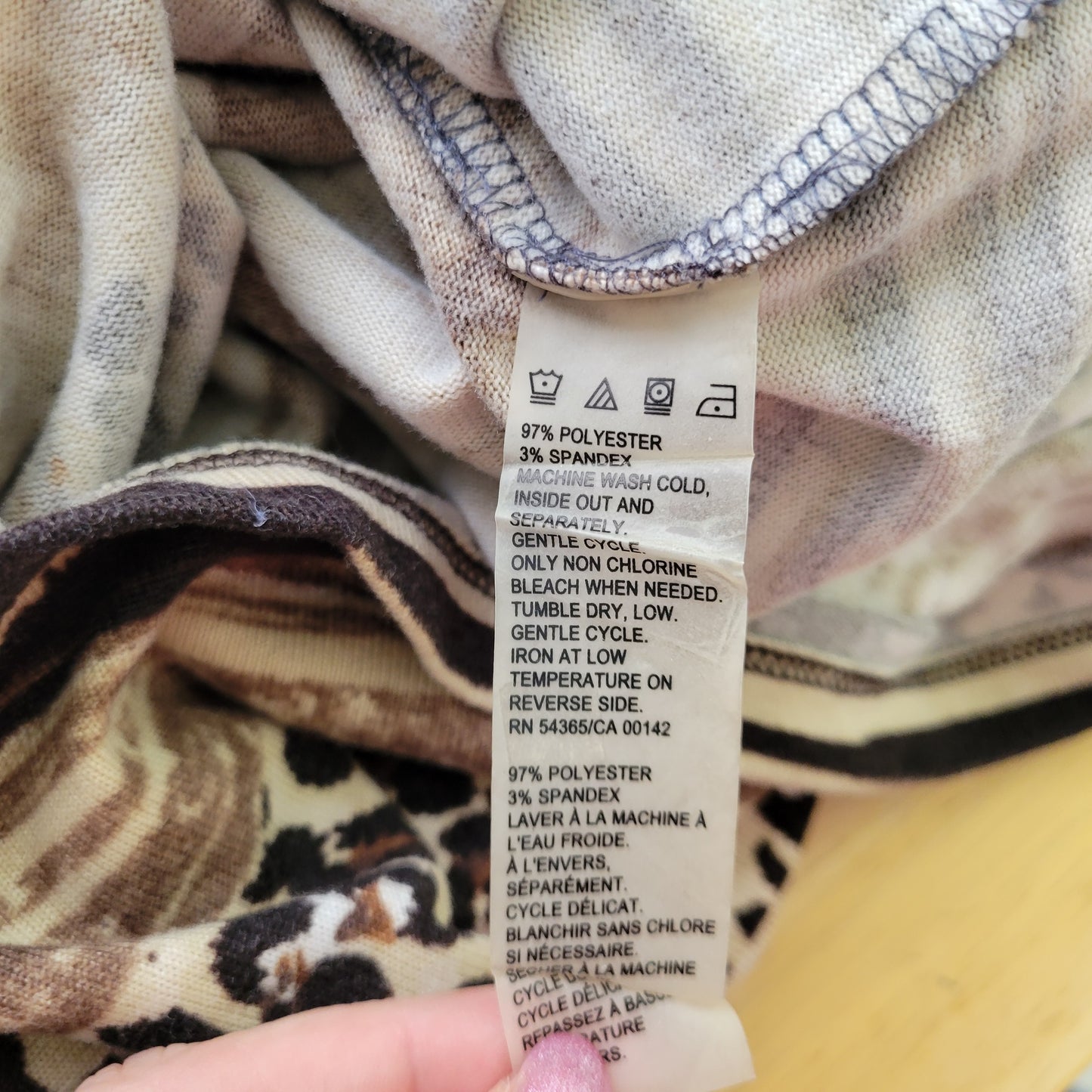 Allison Daley Women’s Plus Size XL Top Brown Animal Print Studded ANI48E