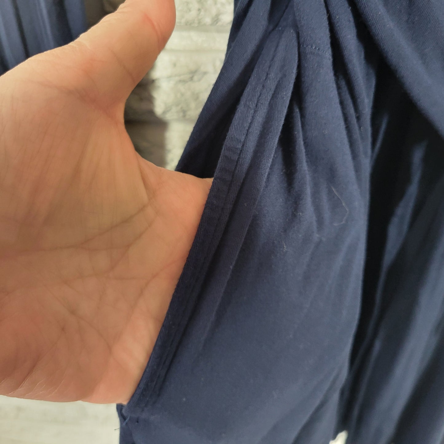 Soma Women XXL Robe Blue Long Sleeve Belted Sash Pockets Rayon Spandex SWE192E