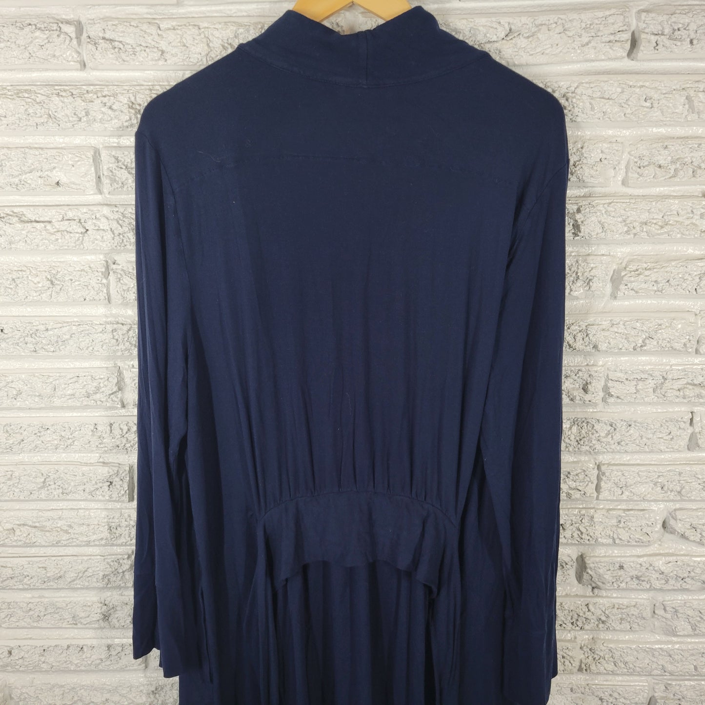 Soma Women XXL Robe Blue Long Sleeve Belted Sash Pockets Rayon Spandex SWE192E