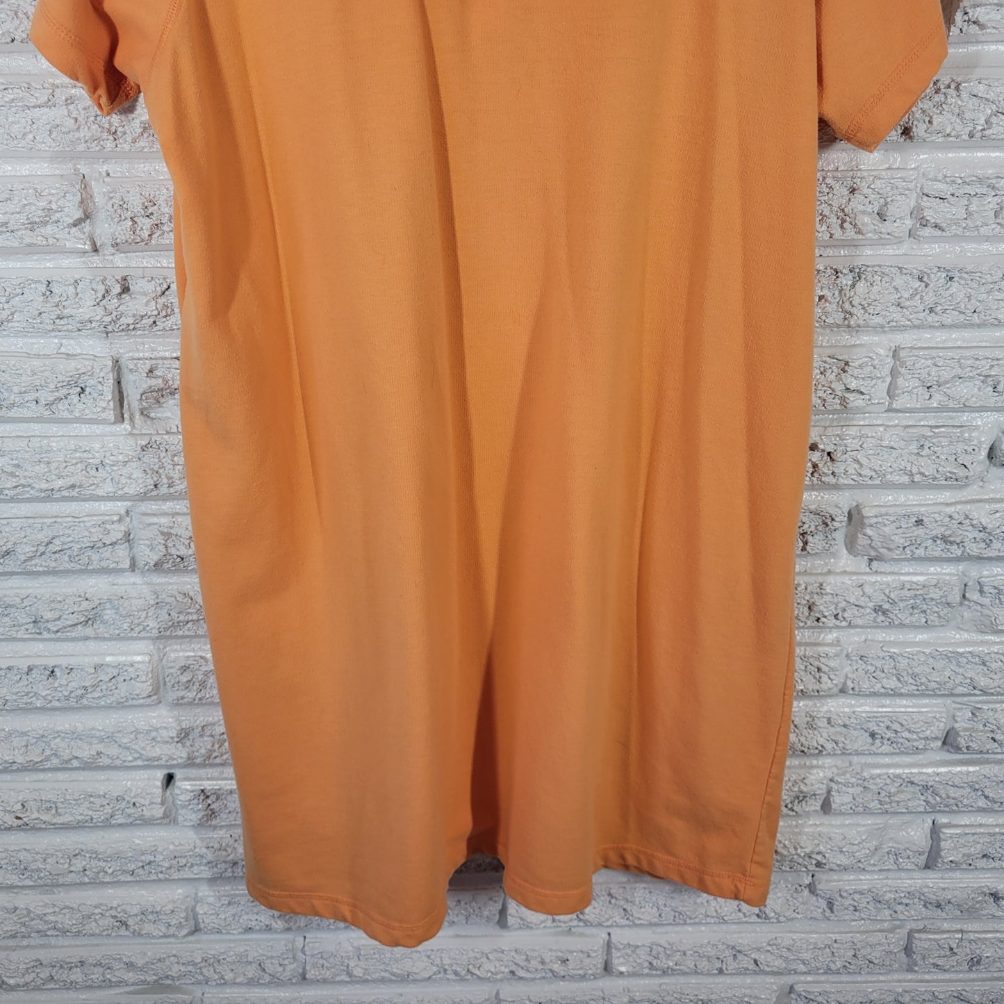 Amanda Stewart Women 1X Dress Swim Coverup Orange Knit Hoodie 1/4 Zip ORA36E