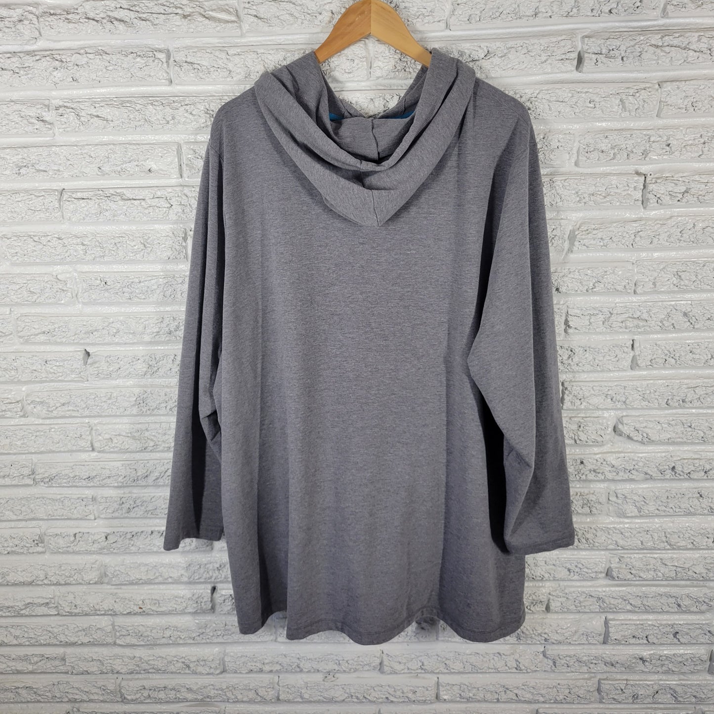 Catherines Women 3X Hoodie Jacket Gray Full Zip Pockets Plus Size SWE188E