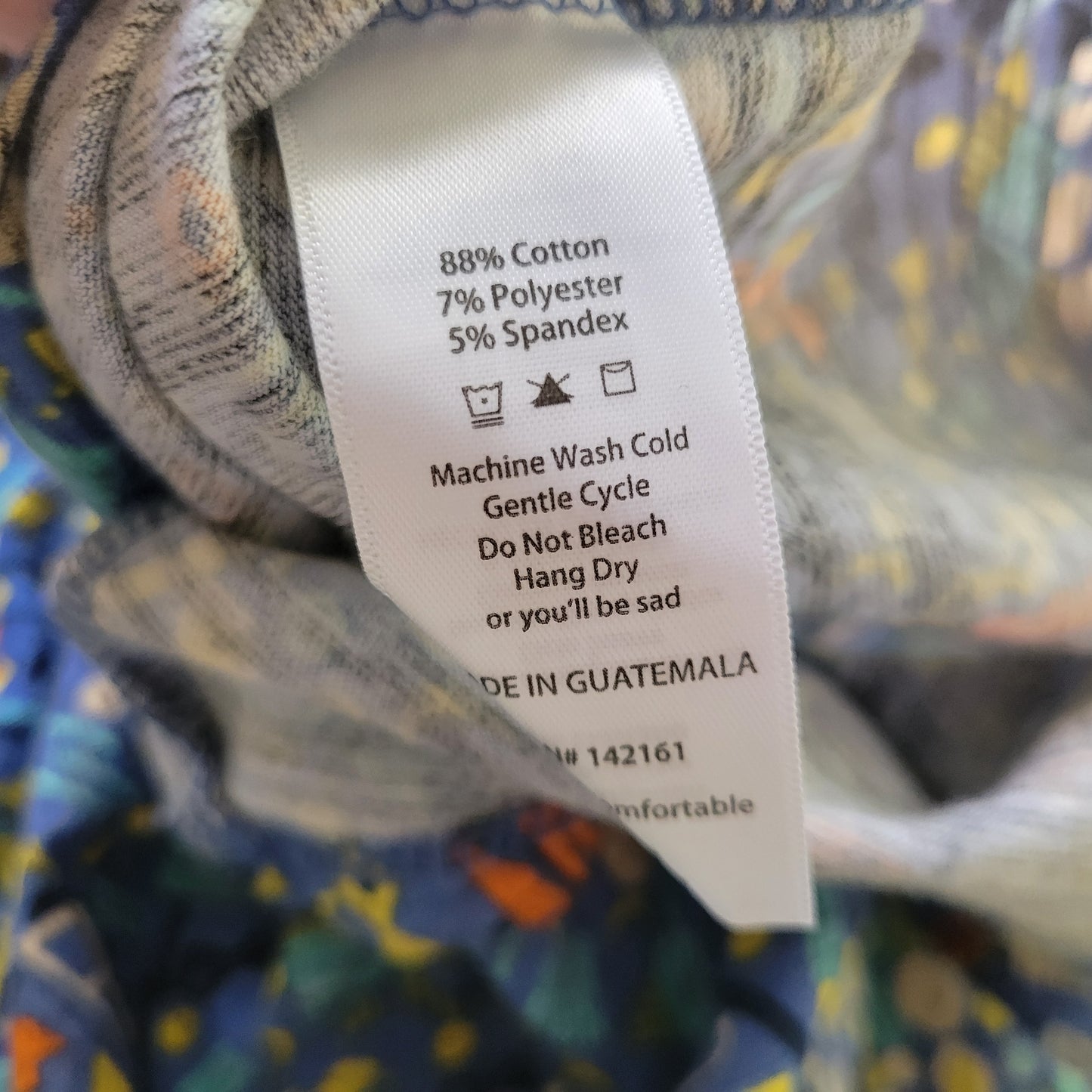 LuLaRoe Irma Women XL Tunic Blue Geometric Asymmetric High Low Blouse GEO80E