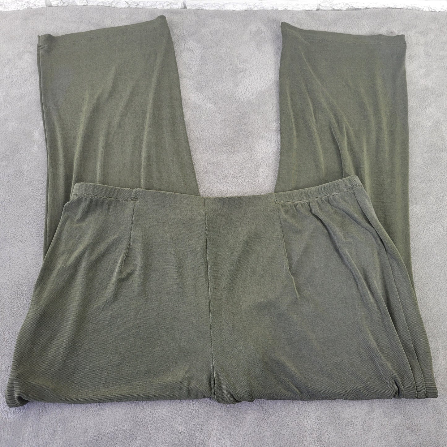 Coldwater Creek Women's Pants 3X Green Travel Knit Plus Size GRE63E