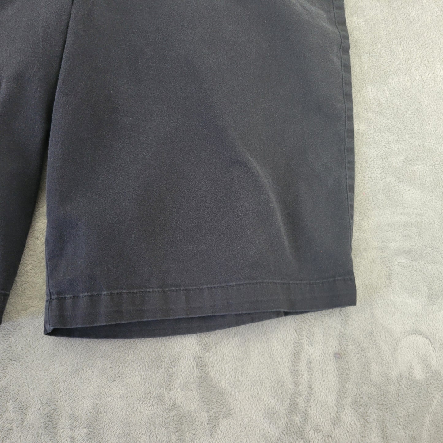 JM Collection Women's Shorts 18W Black Denim Bermuda Elastic Waist SHO9E