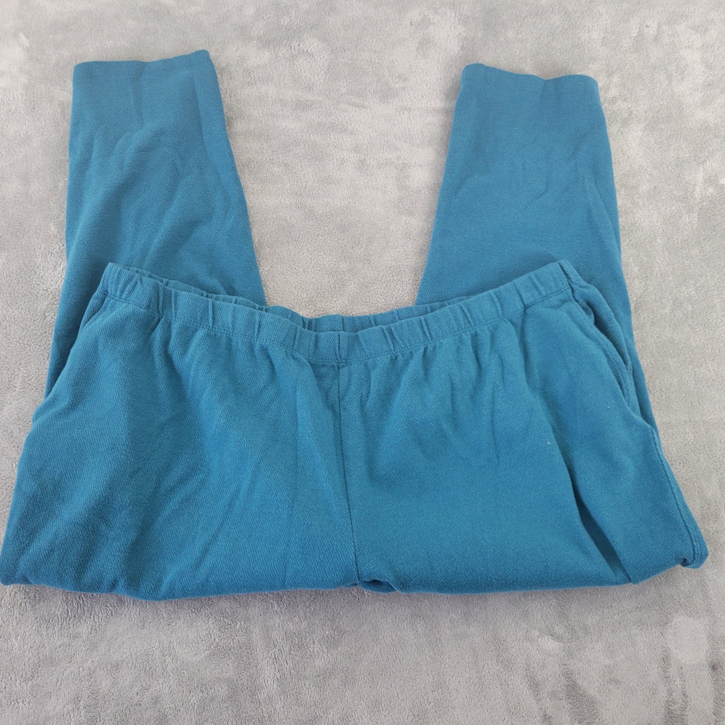 Lands' End Women's Jogger Pants 3X Blue Cotton Blend Pull On BLU184E