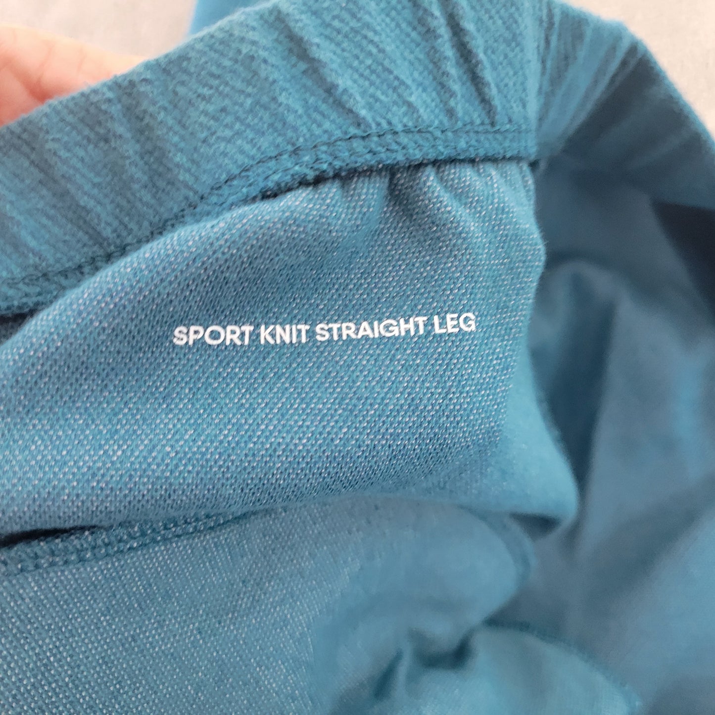 Lands' End Women's Jogger Pants 3X Blue Cotton Blend Pull On BLU184E