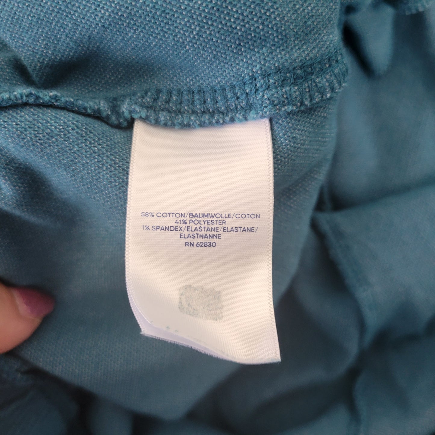 Lands' End Women's Jogger Pants 3X Blue Cotton Blend Pull On BLU184E