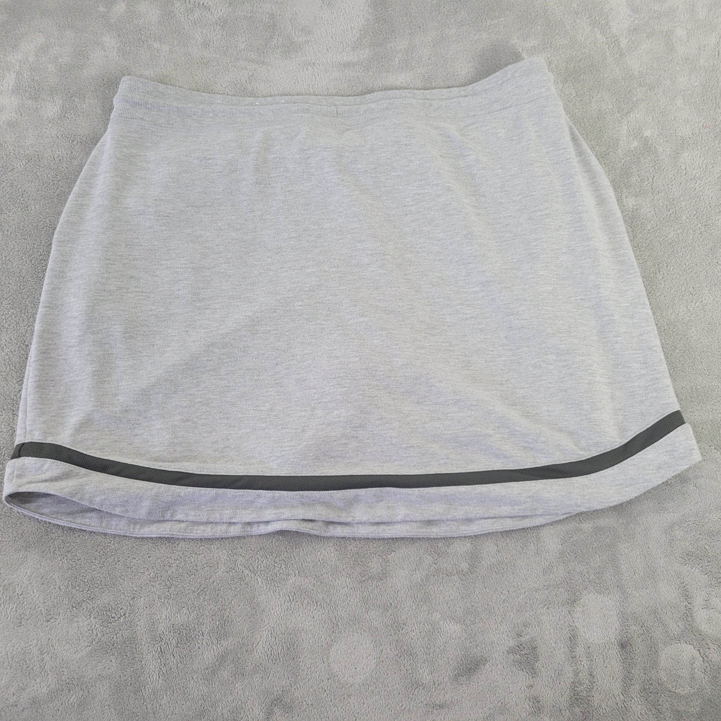 St. John's Bay Skort Womens XL Gray Stretch Elastic Drawstring Pockets GRA98E
