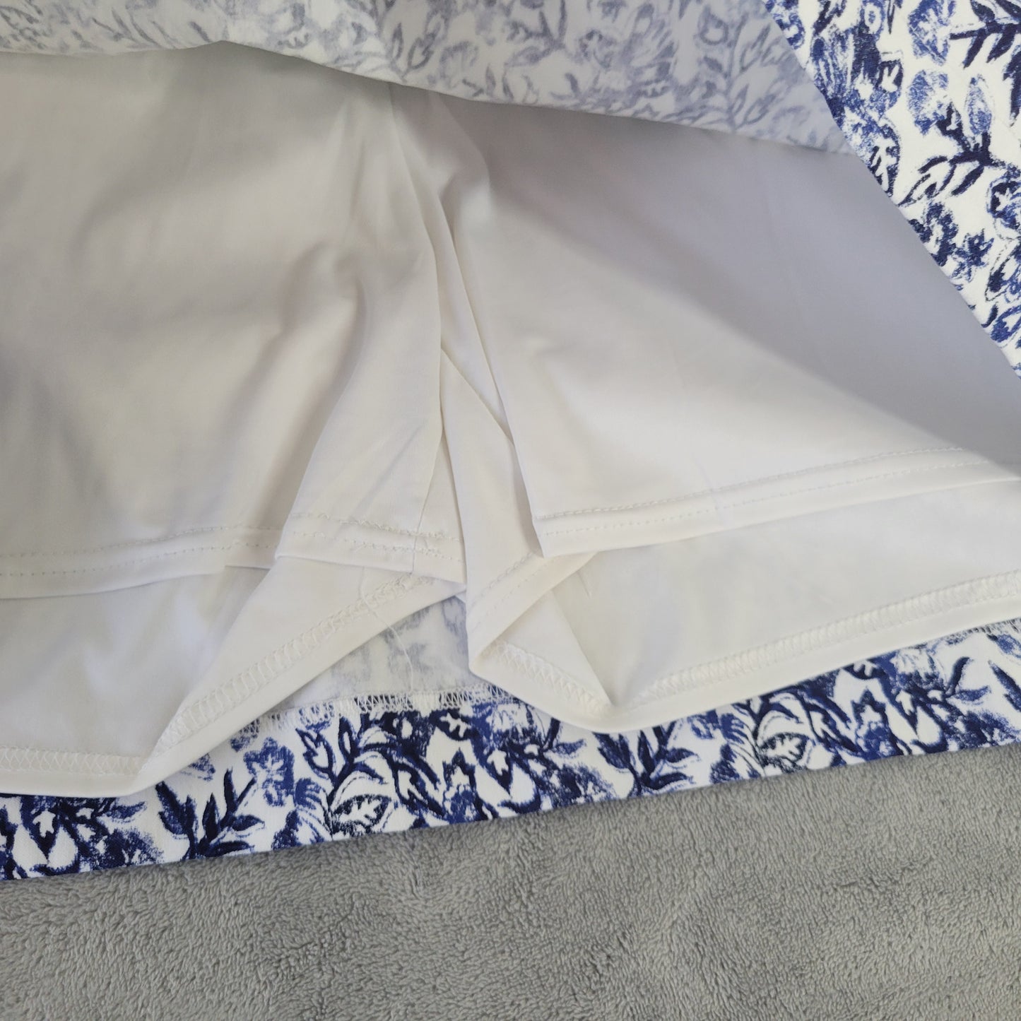 Westport Women's 3X Skort Blue White Floral Plus Size Travel FLO15E