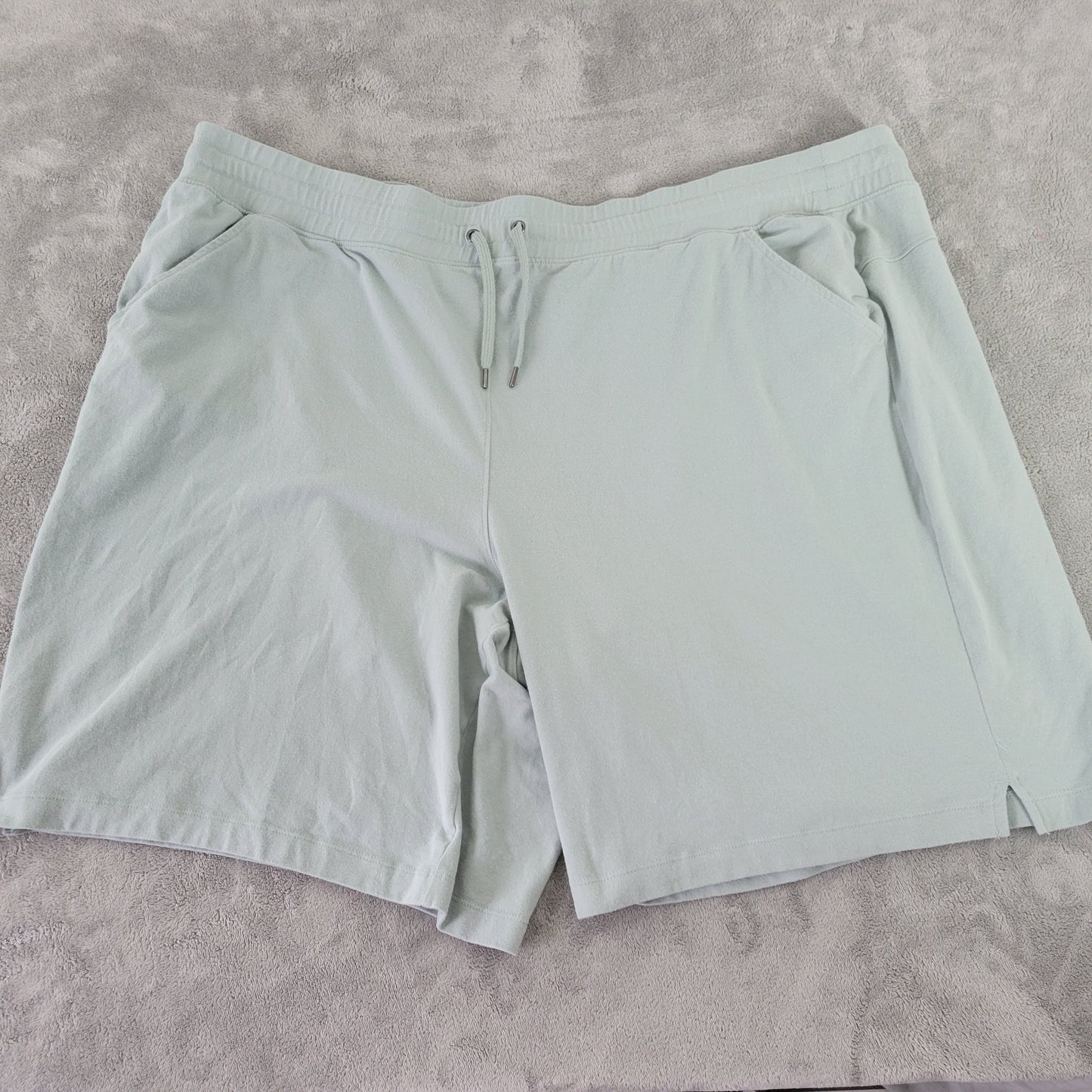 Tek Gear 3X Blue Essential Shorts Womens Plus Drawstring Elastic Waist BLU265E