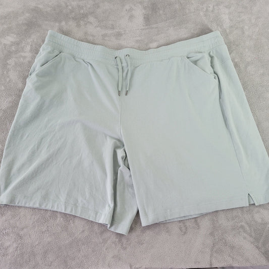 Tek Gear 3X Blue Essential Shorts Womens Plus Drawstring Elastic Waist BLU265E
