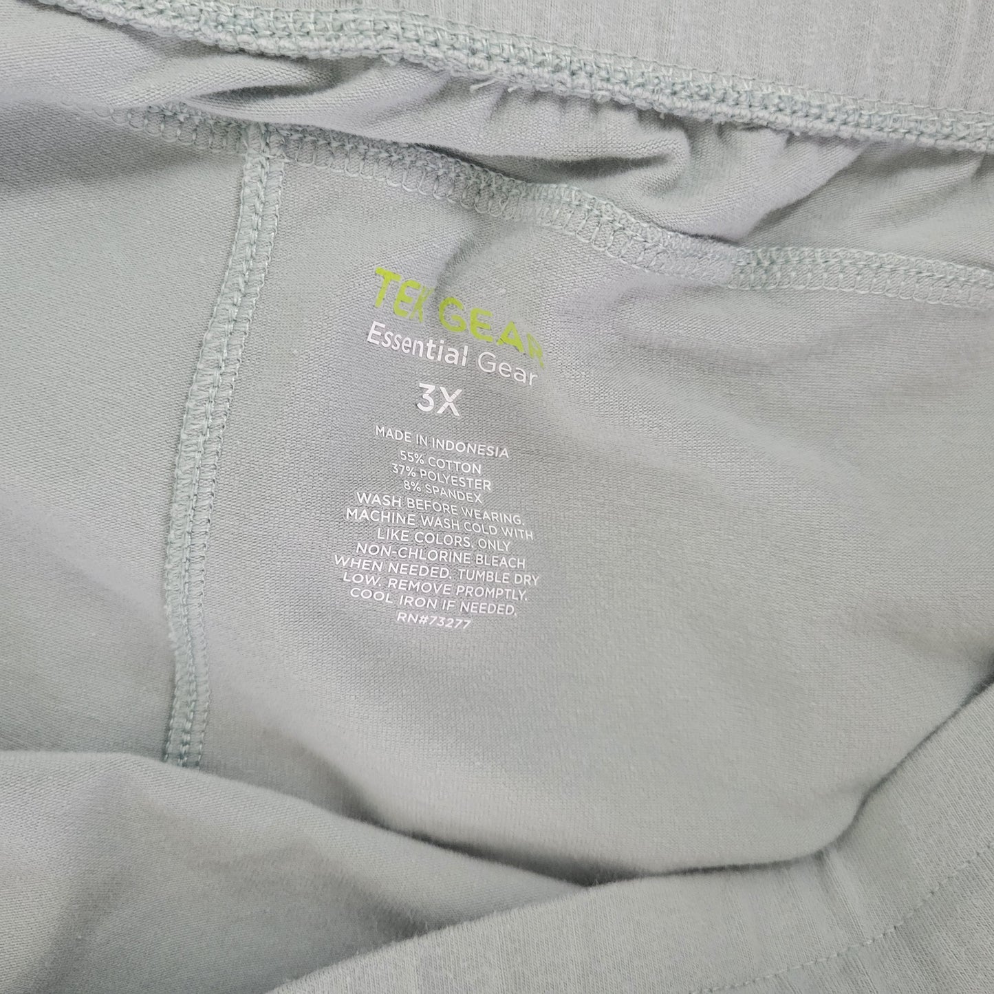 Tek Gear 3X Blue Essential Shorts Womens Plus Drawstring Elastic Waist BLU265E