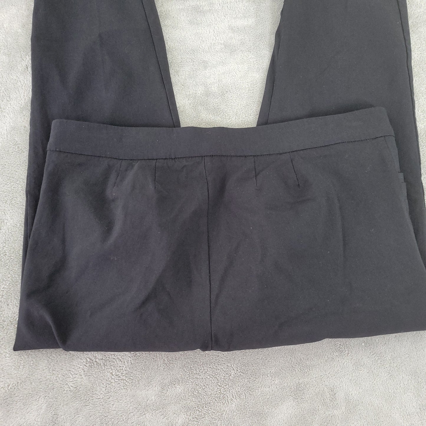 Avenue Womens 18 Capri Pants Black Pull On Straight Leg Elastic Waist BLA53E