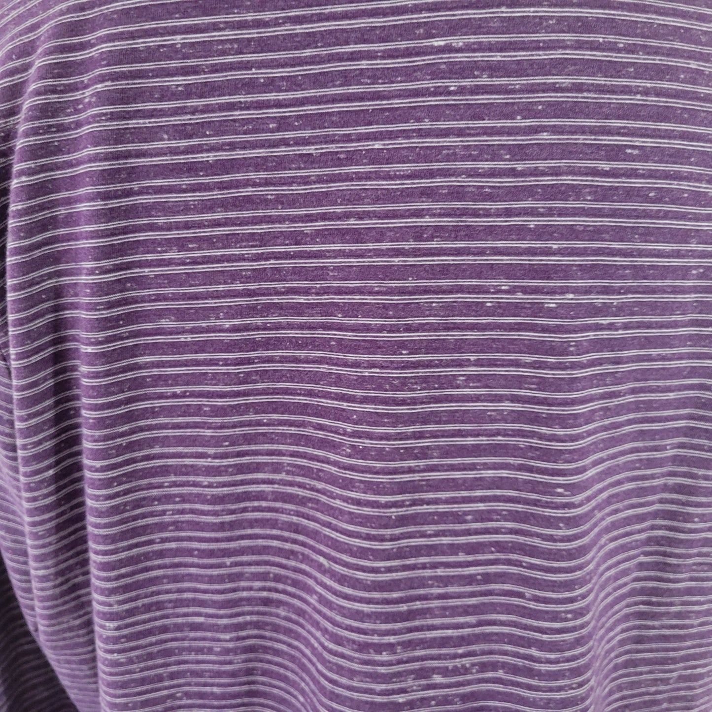 Croft & Barrow XL Purple Striped Tee Womens Long Sleeve Cotton Blend PUR59E