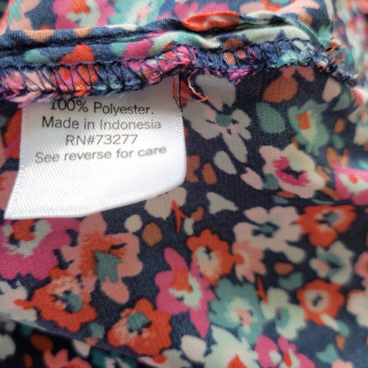 Croft & Barrow 2X Floral Ruffle Sleeve Top Womens Plus Keyhole Neck FLO29XE