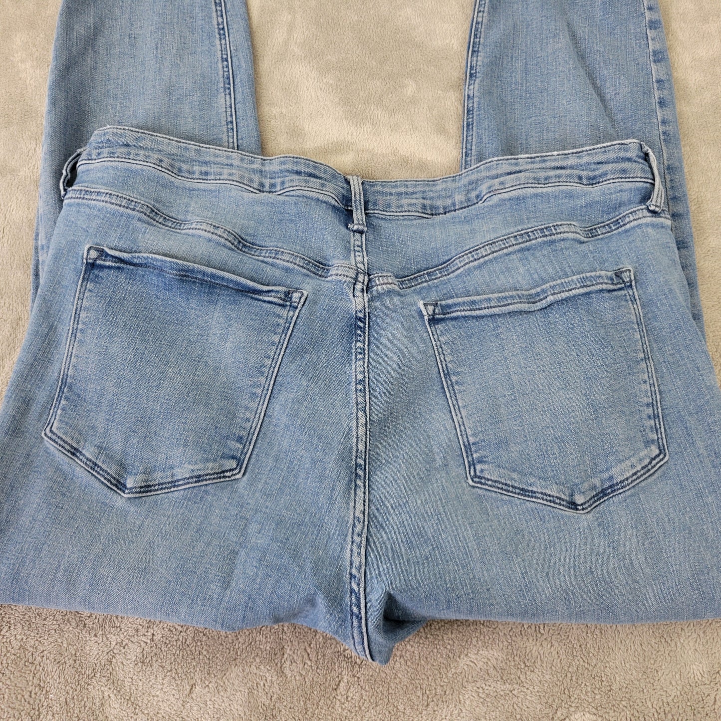 Old Navy Rockstar Women's Jeans Size 18 Blue Super Skinny Distressed SKI12E