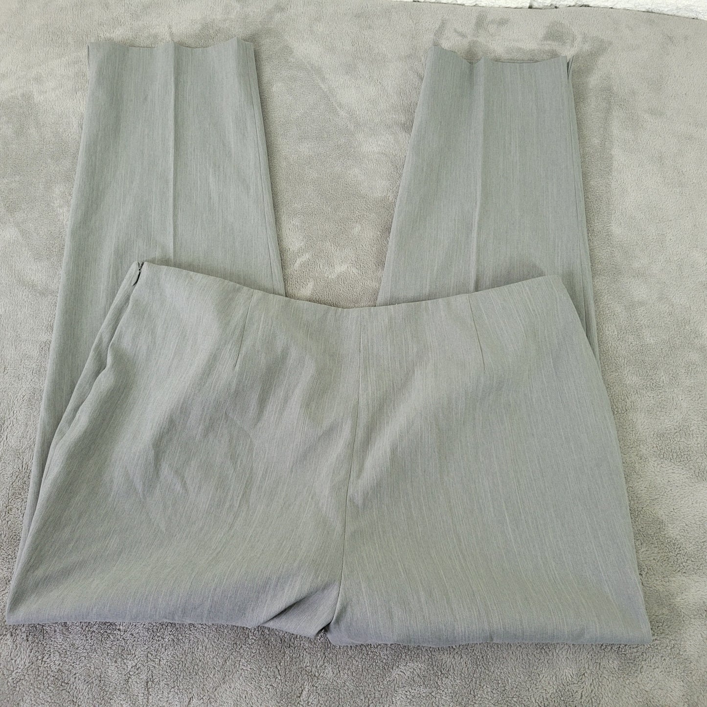 Rafael Women's Gray Dress Pants Size 18 Side Zip Straight Leg Stretch GRA15E