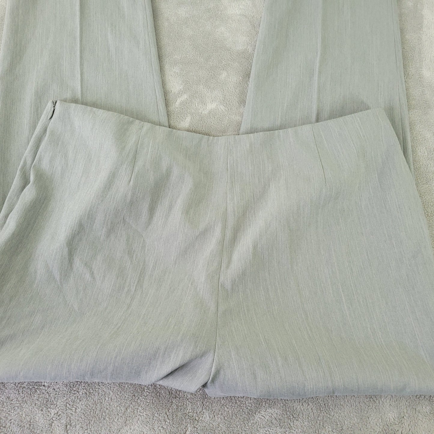 Rafael Women's Gray Dress Pants Size 18 Side Zip Straight Leg Stretch GRA15E