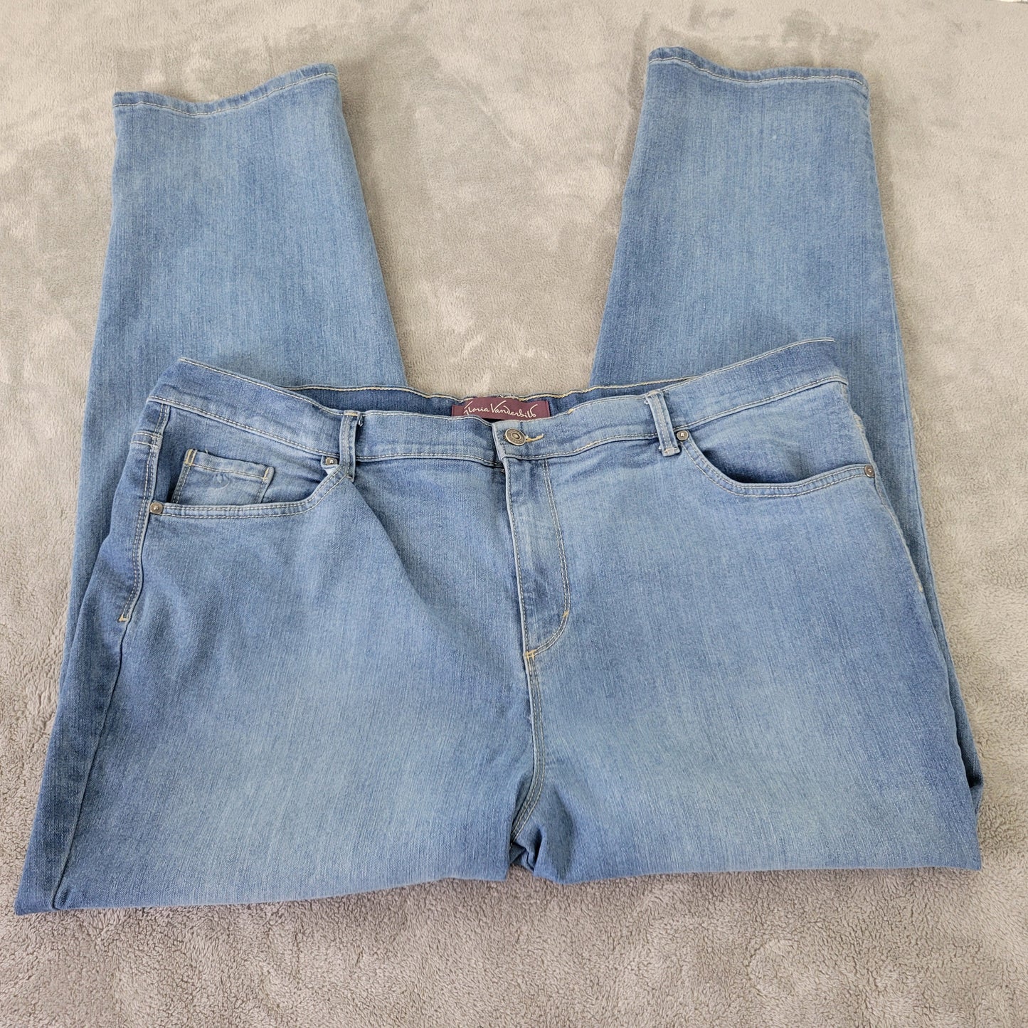 Gloria Vanderbilt Amanda Women's Jeans Size 20W Blue Medium Wash SL96E