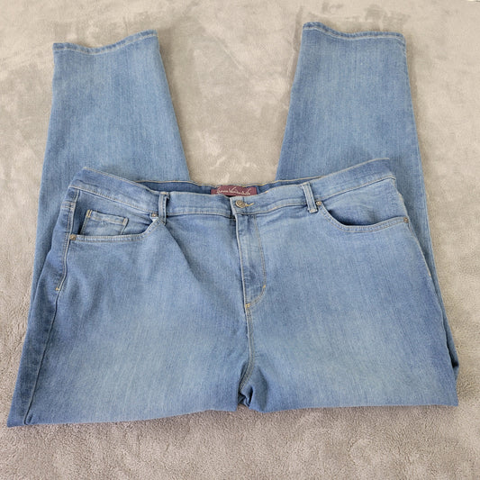 Gloria Vanderbilt Amanda Women's Jeans Size 20W Blue Medium Wash SL96E