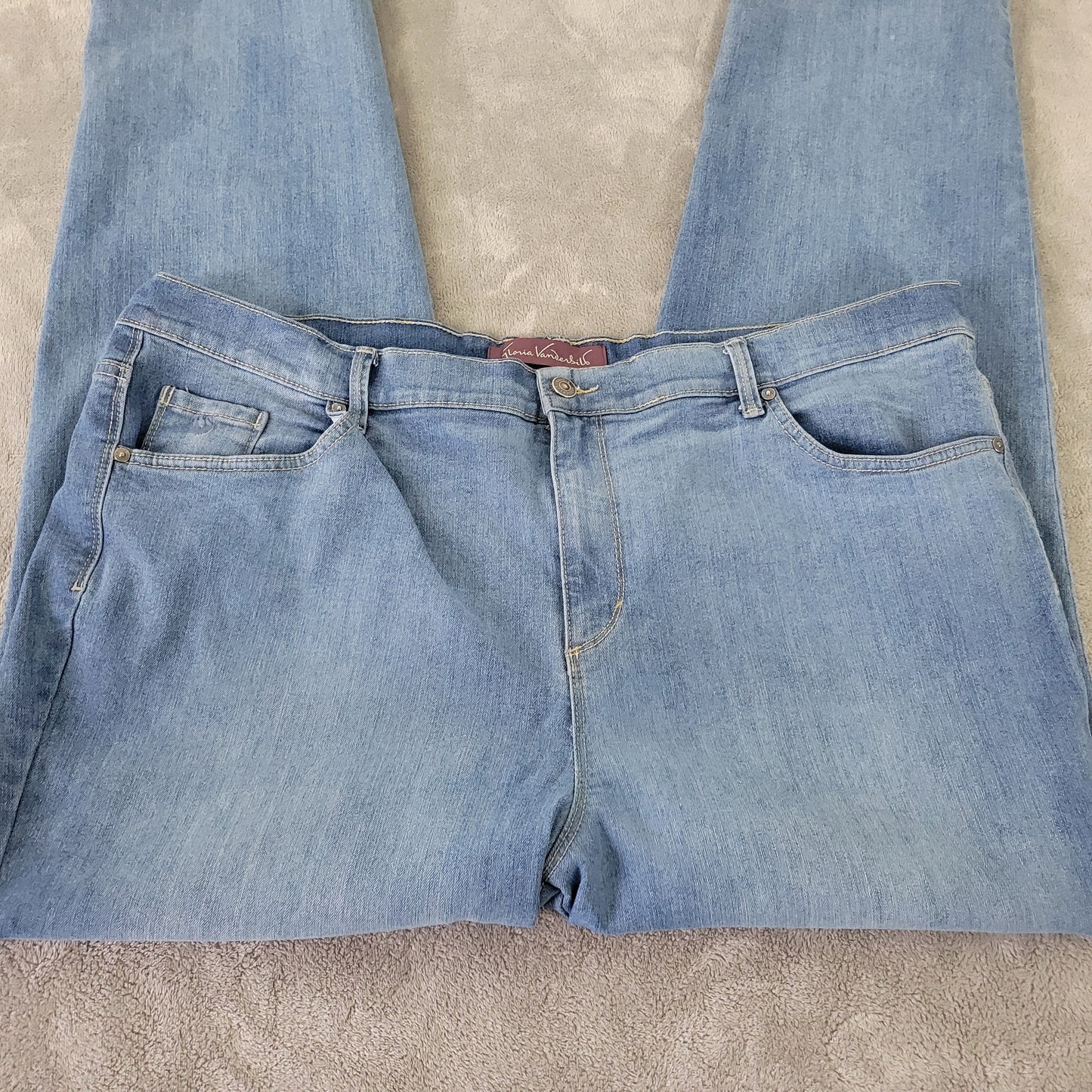Gloria Vanderbilt Amanda Women's Jeans Size 20W Blue Medium Wash SL96E