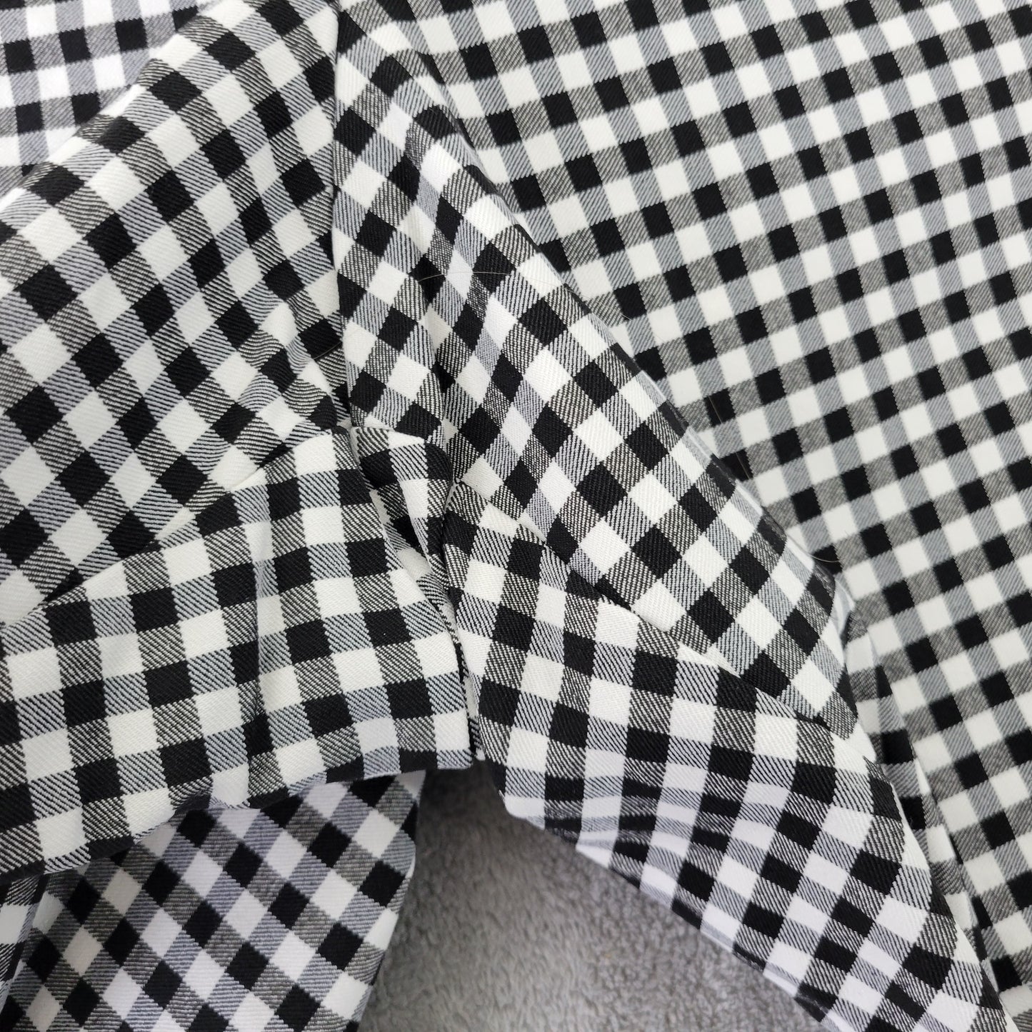 Cato Est 1946 Women's Gingham Shorts Size 28W Black White Check Pull On PLA54E