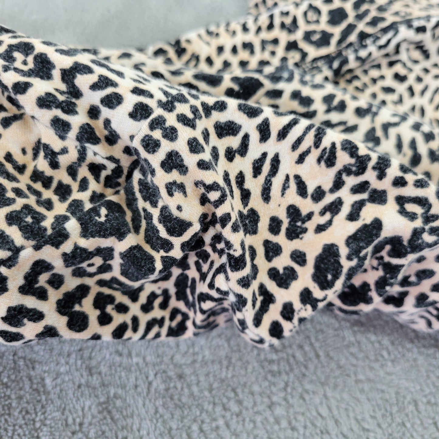 Catherines Women's Pajama Pants 5X Tan Black Animal Print Capri ANI51XE