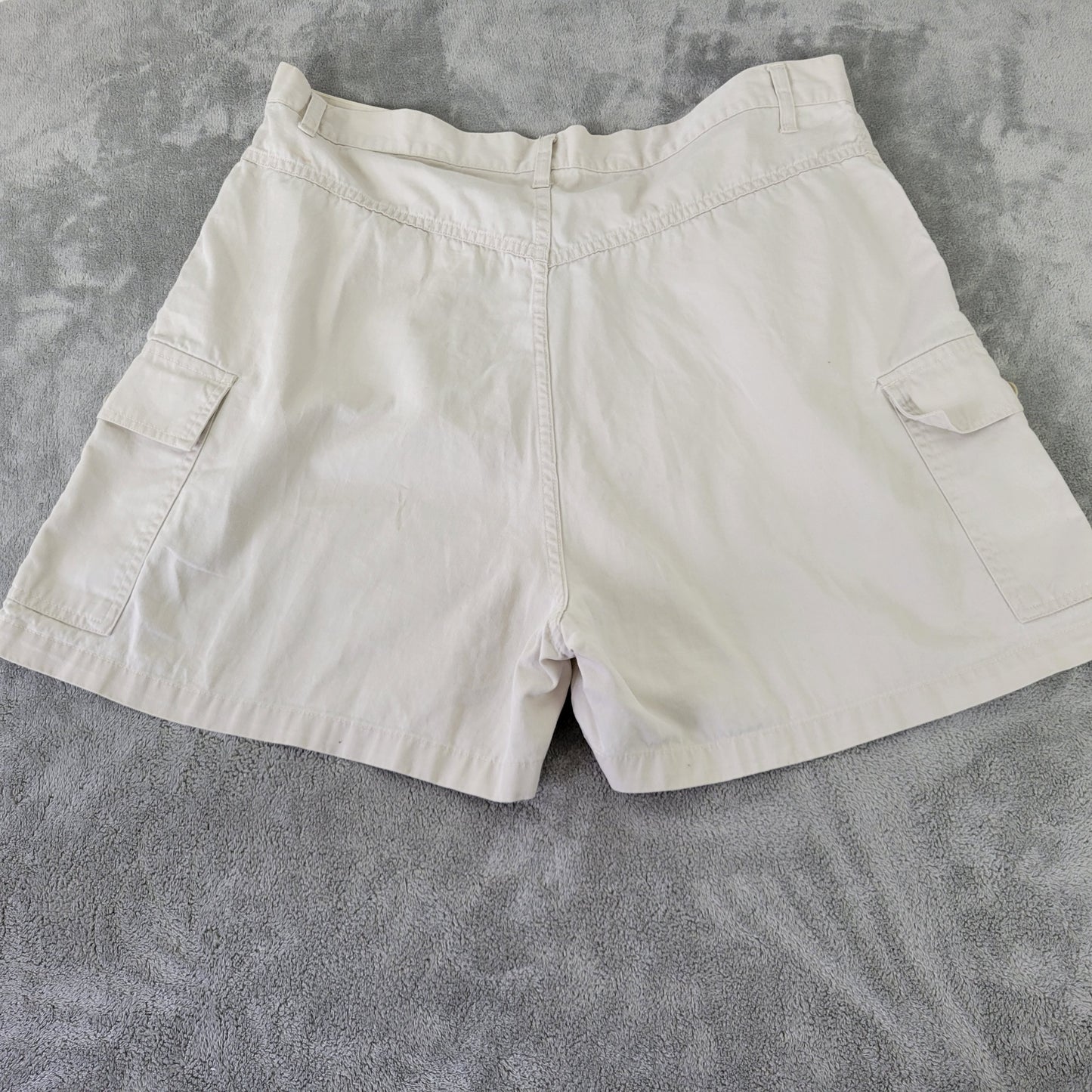 Cherokee Women's Off White Denim Shorts Size 22W 100% Cotton Casual WHI5E
