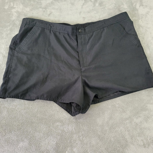 Croft & Barrow Women's Black Shorts Size 18 Lined Elastic Waist Casual BLA102E