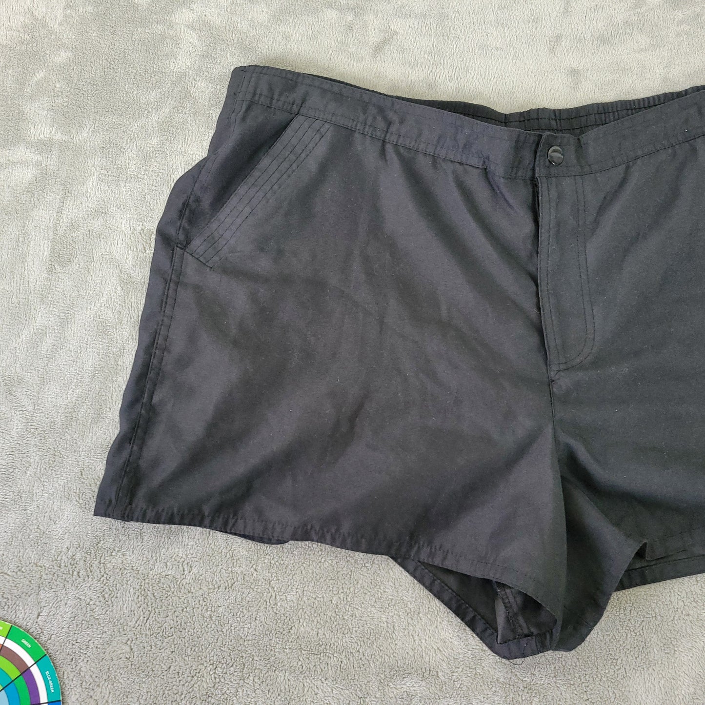 Croft & Barrow Women's Black Shorts Size 18 Lined Elastic Waist Casual BLA102E