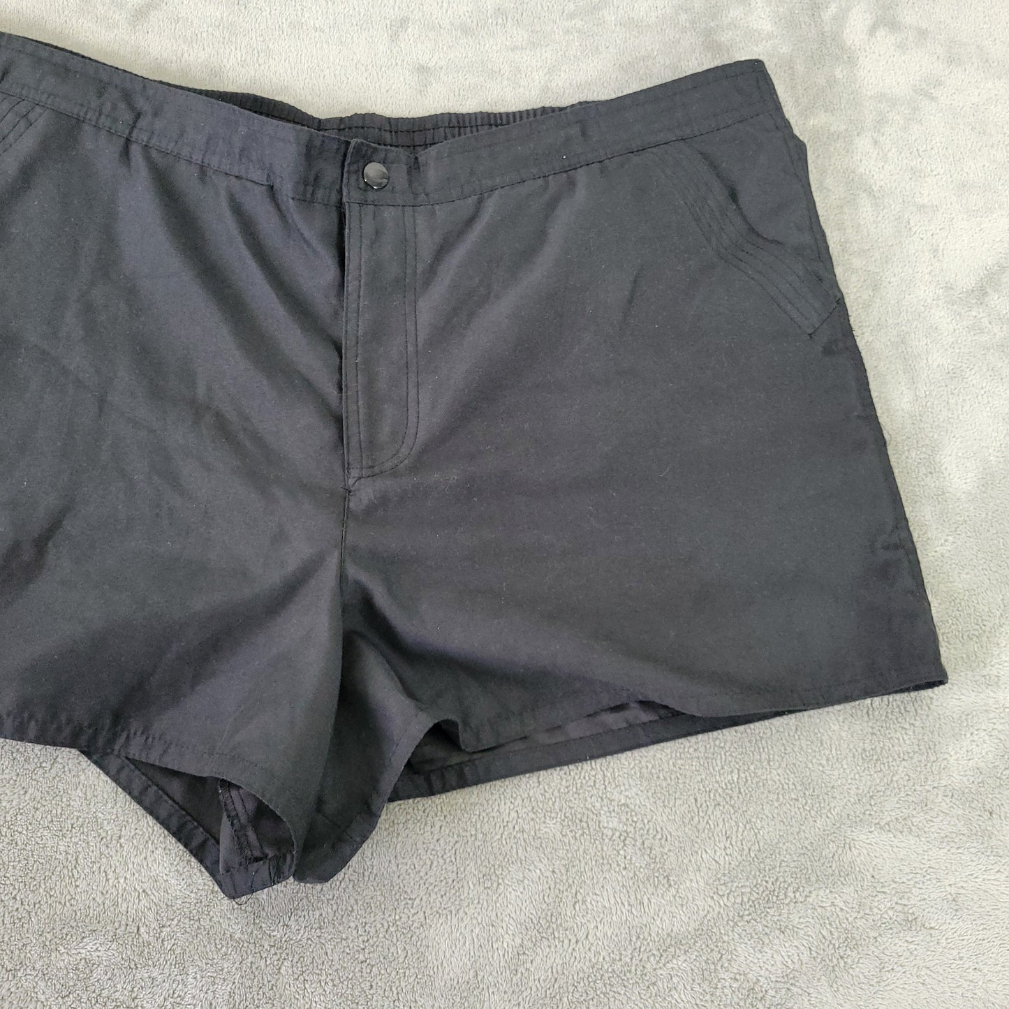 Croft & Barrow Women's Black Shorts Size 18 Lined Elastic Waist Casual BLA102E