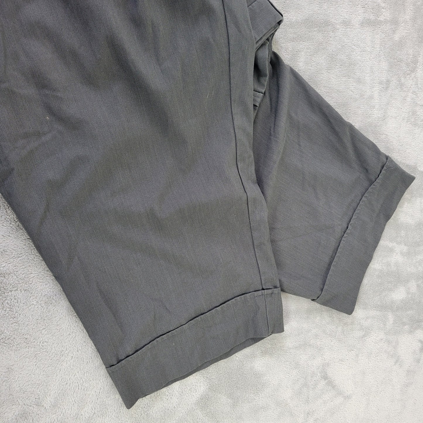 Avenue Women's Gray Dress Pants Size 26 Cuffed Zip Stretch Plus Career GRA65E