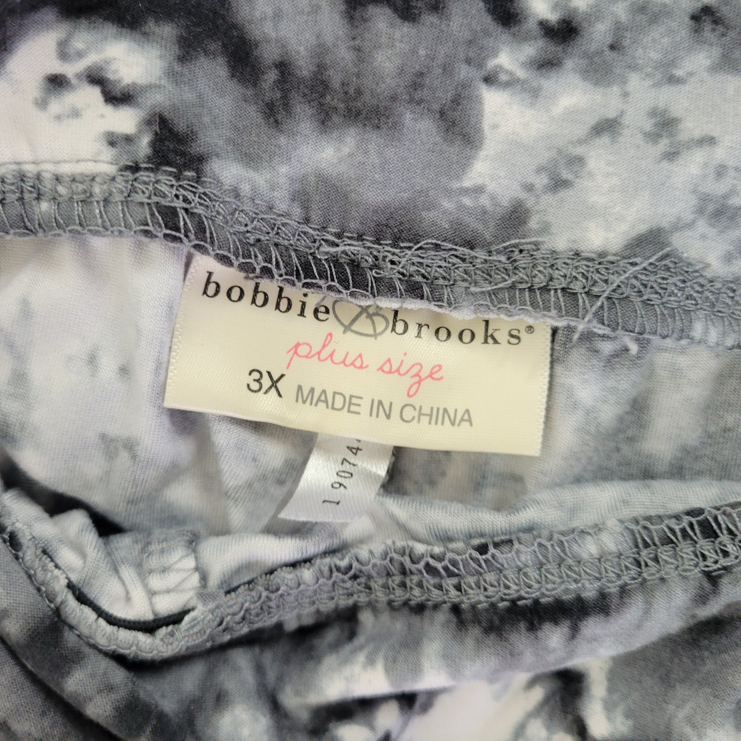 Bobbie Brooks Women's 3X Leggings Multicolor Stretch Plus Size Jogger TIE7E
