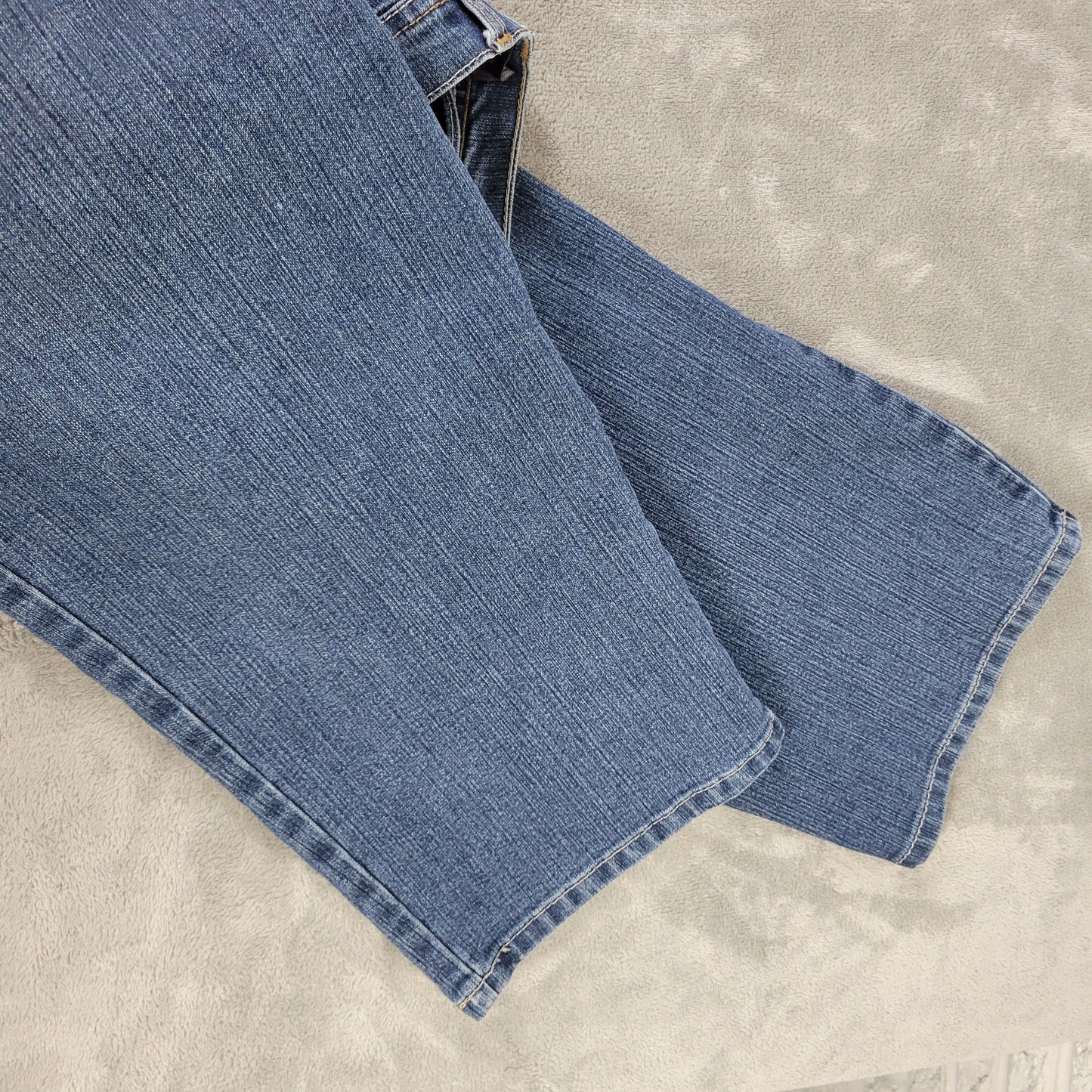 Gloria Vanderbilt Women's 22W Dark Blue Jeans Straight Leg Stretch SL100E