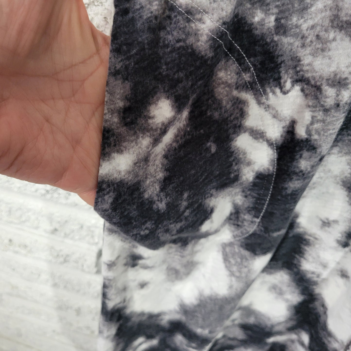 Cato Est 1946 XLP Black White Tie Dye Tank Dress Pockets Midi 100% Cotton A26E