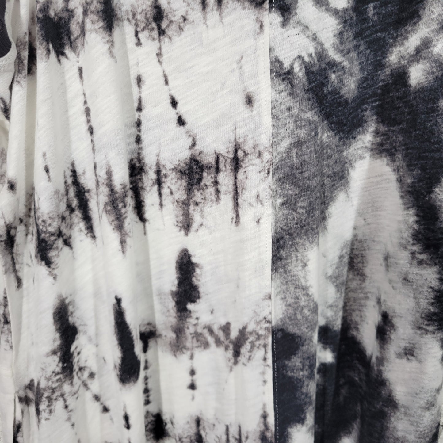 Cato Est 1946 XLP Black White Tie Dye Tank Dress Pockets Midi 100% Cotton A26E