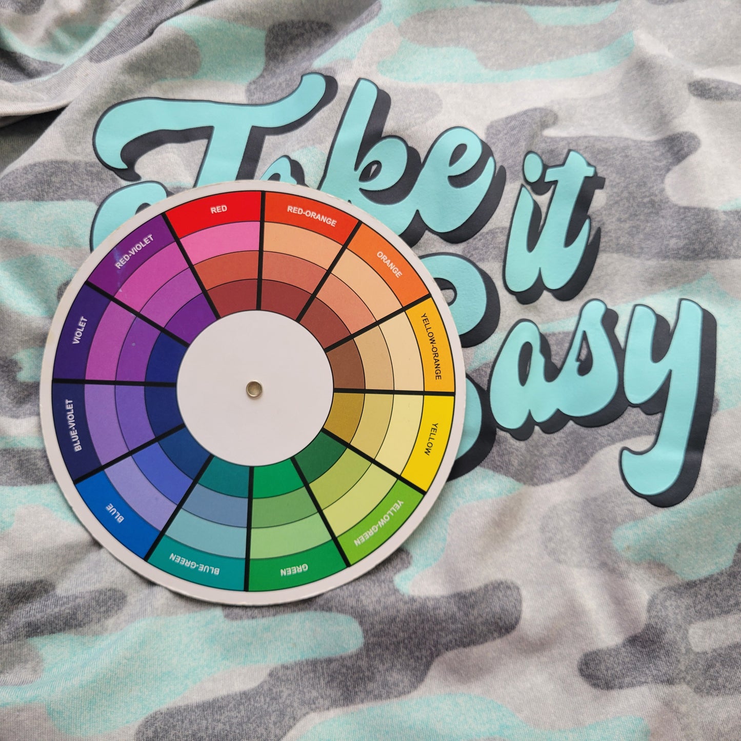 Secret Treasures L/XL Pajama Top Nightgown Blue Gray Camo Short Sleeve NOV71E