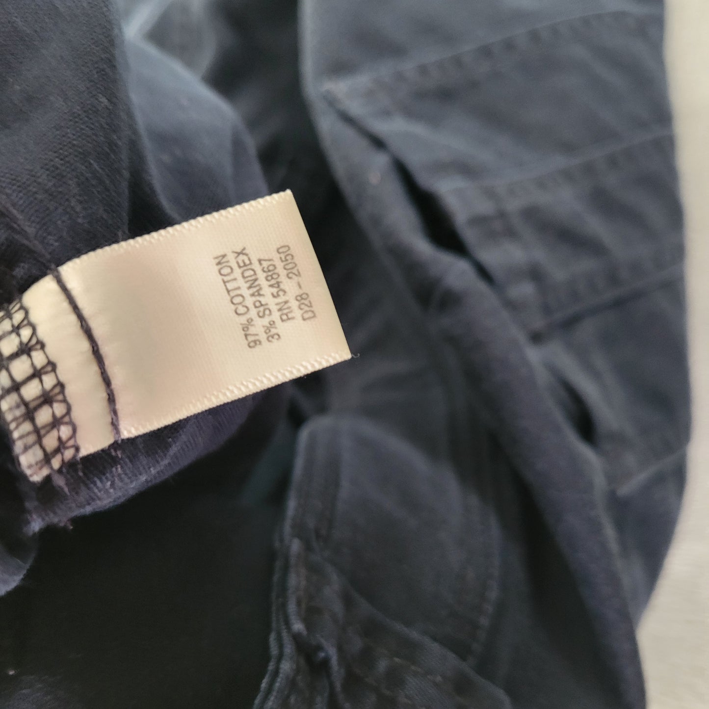CJ Banks 16W Indigo Blue Capri Pants Straight Leg Stretch Cotton Denim CAP10E