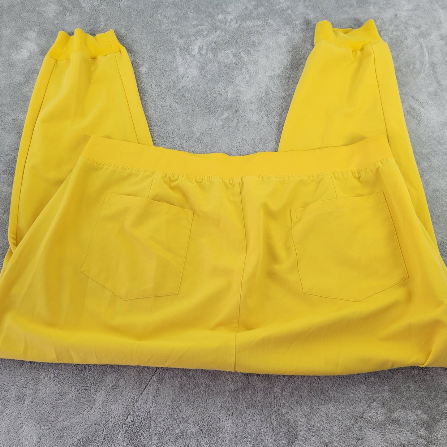 Mandala Women 3XL Gold Jogger Pants Drawstring Elastic Waist Pockets YEL20E