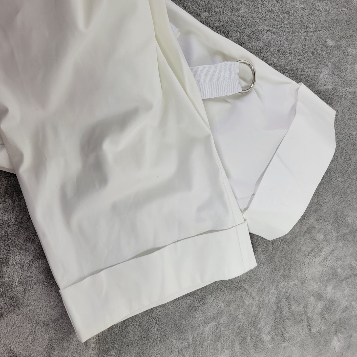 Venezia Lane Bryant White Capri Pants Plus Size 22 Belted Cotton Stretch CAP42E