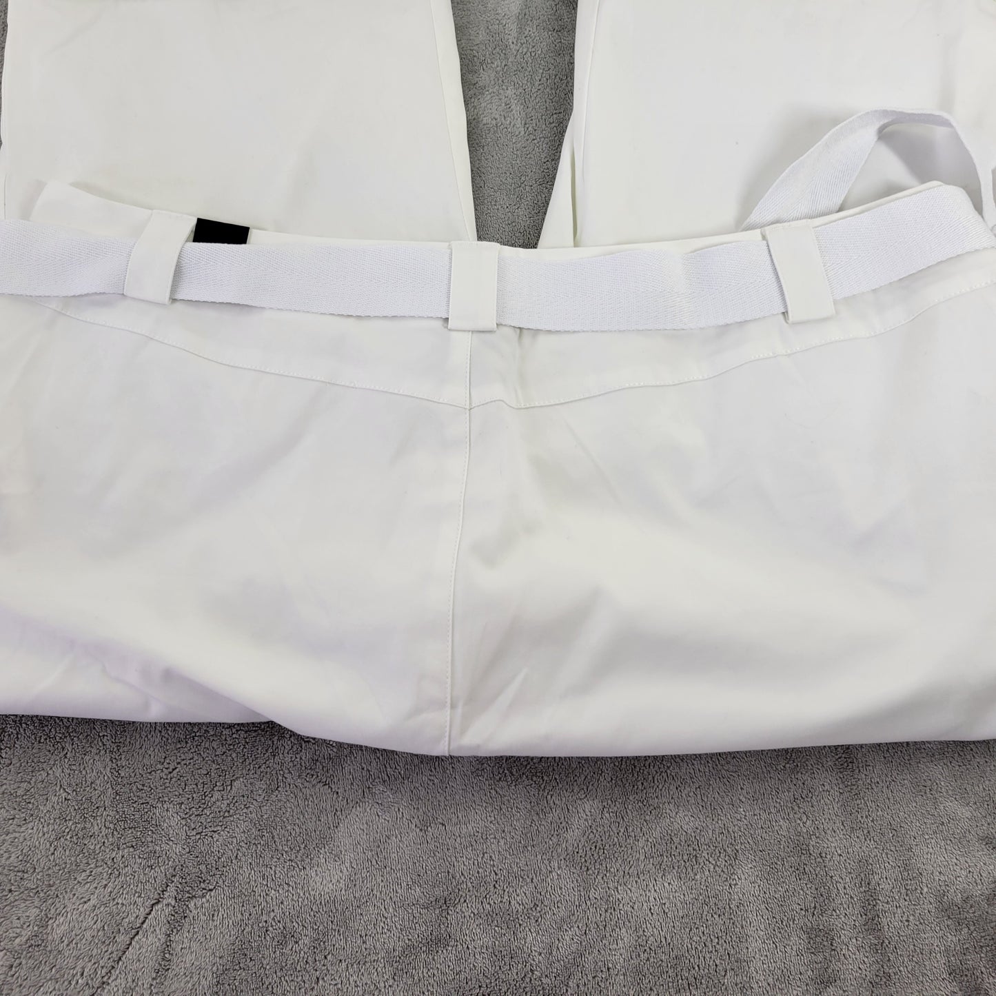 Venezia Lane Bryant White Capri Pants Plus Size 22 Belted Cotton Stretch CAP42E